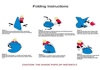 Icorer Automatic Pop up Folding Instructions